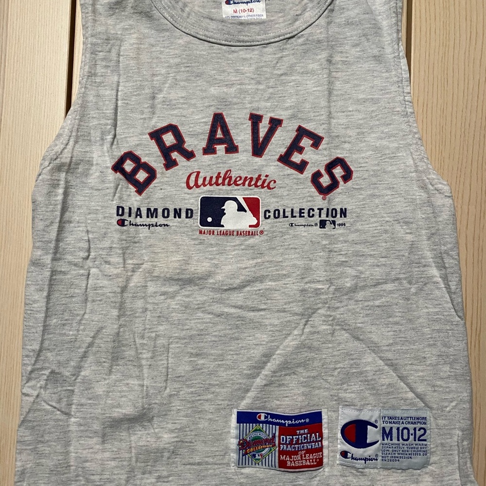Vtg ‘96 Braves Champion Diamond Collection Yth M